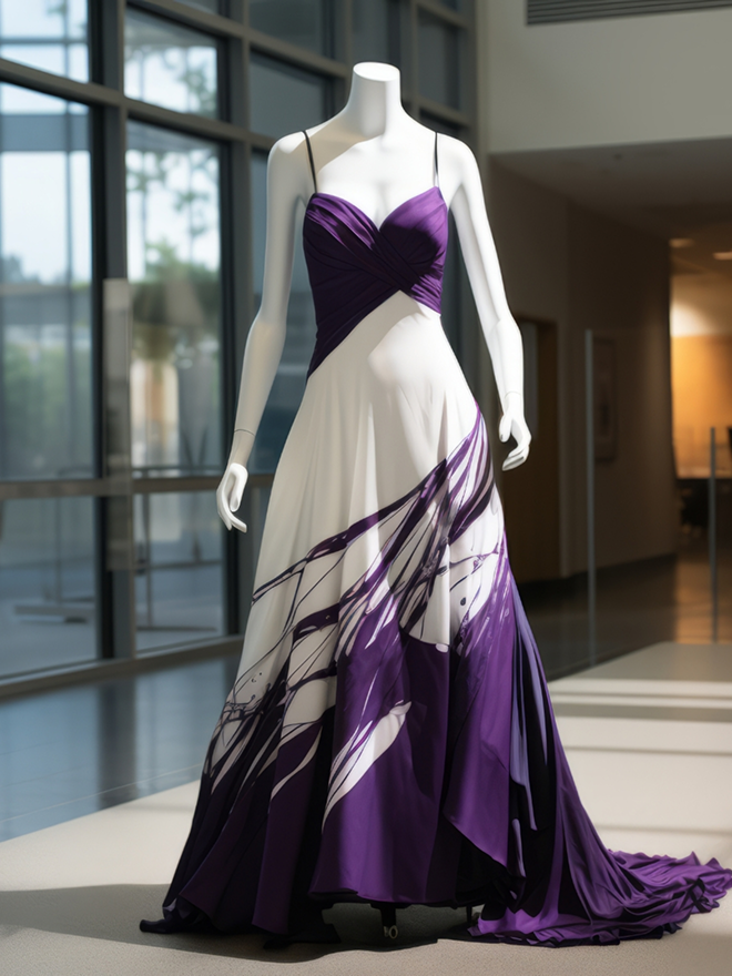 Purple Ombre Gown Details-Brellixandrow